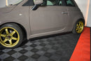 Maxton Design Seitenschweller Ansatz für FIAT 500 HATCHBACK vor Facelift schwarz Hochglanz - Beast Performance Fahrzeugtechnik OHG