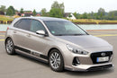 Maxton Design Front Ansatz V.1 für HYUNDAI I30 MK3 HATCHBACK  schwarz Hochglanz - Beast Performance Fahrzeugtechnik OHG