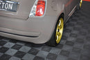 Maxton Design Heck Ansatz Flaps Diffusor für FIAT 500 HATCHBACK vor Facelift schwarz Hochglanz - Beast Performance Fahrzeugtechnik OHG