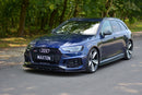 Maxton Design Front Ansatz V.1 für Audi RS4 B9 schwarz matt - Beast Performance Fahrzeugtechnik OHG