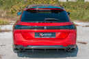 Maxton Design Mittlerer Diffusor Heck Ansatz für(mit einem vertikalem balken)  Peugeot 508 SW Mk2 schwarz matt - Beast Performance Fahrzeugtechnik OHG