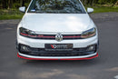 Maxton Design Front Ansatz V.2 für VW POLO MK6 GTI schwarz matt - Beast Performance Fahrzeugtechnik OHG