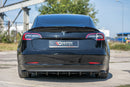 Maxton Design Diffusor Heck Ansatz für Tesla Model 3 schwarz matt - Beast Performance Fahrzeugtechnik OHG