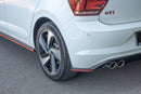 Maxton Design Heck Ansatz Flaps Diffusor für VW POLO MK6 GTI schwarz matt - Beast Performance Fahrzeugtechnik OHG
