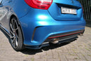 Maxton Design Mittlerer Diffusor Heck Ansatz für im DTM LOOK Mercedes W176 AMG-LINE vor Facelift schwarz Hochglanz - Beast Performance Fahrzeugtechnik OHG