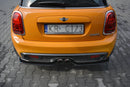 Maxton Design Mittlerer Diffusor Heck Ansatz für MINI COOPER S MK3 vor Facelift 3-Türer (F56) schwarz matt - Beast Performance Fahrzeugtechnik OHG