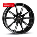 Borbet LX black matt spoke rim polished Felge 8x19 Zoll 5x112 Lochkreis - Beast Performance Fahrzeugtechnik OHG