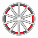 CORSPEED DEVILLE Silver-brushed-Surface/ undercut Color Trim rot 8,5x19 5x112 Lochkreis - Beast Performance Fahrzeugtechnik OHG