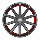 CORSPEED DEVILLE Gunmetal/ undercut Color Trim rot 10,5x21 5x108 Lochkreis - Beast Performance Fahrzeugtechnik OHG