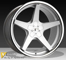 Schmidt XS5 silber hochglanz Felge 8,5x19 - 19 Zoll 5x114,3 Lochkreis - Beast Performance Fahrzeugtechnik OHG